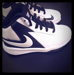 Nike Kids high-top sneakers-black and white